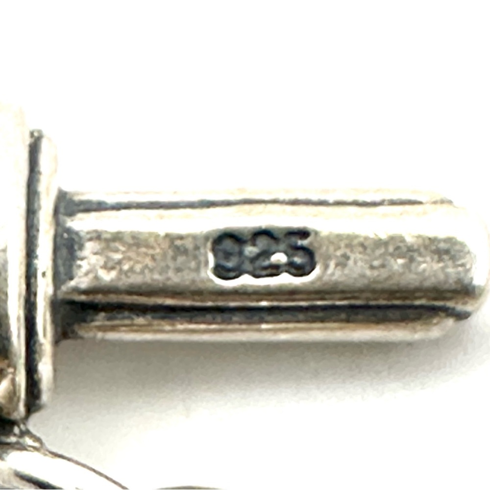 Lagos Caviar Two Tone Silver & 18 Kt Gold Reversible Heart Charm Bracelet - Picture 9 of 9